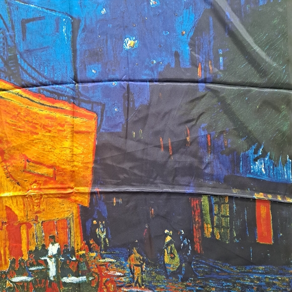 💖 2/$30 Square Satin abstract art oil painting Hair neck or purse Scarf New - Picture 15 of 16